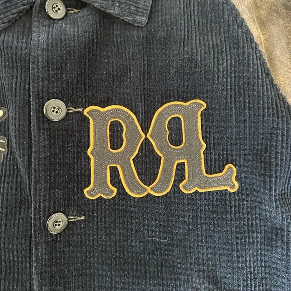RRL Ralph Lauren Corduroy Leather Jacket. Men's XXL. - Picture 3 of 5